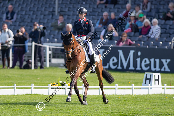 Dressage. Badminton Horse Trials 2022, Badminton Estate, Badminton, South Gloucestershire UK - 05 May 2022