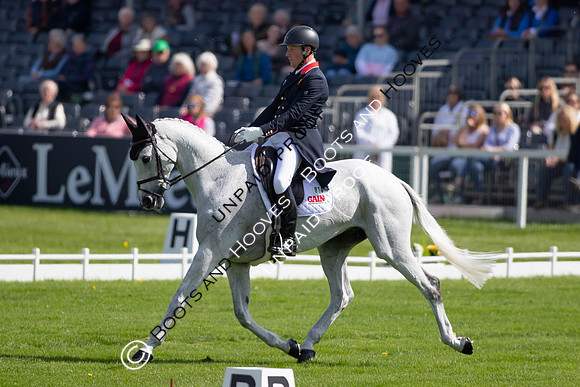 Dressage. Badminton Horse Trials 2022, Badminton Estate, Badminton, South Gloucestershire UK - 05 May 2022