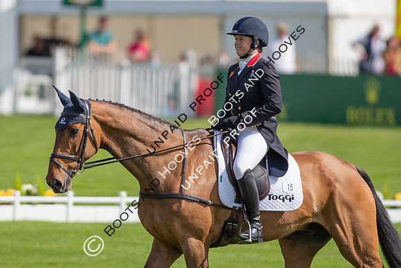 Dressage. Badminton Horse Trials 2022, Badminton Estate, Badminton, South Gloucestershire UK - 05 May 2022