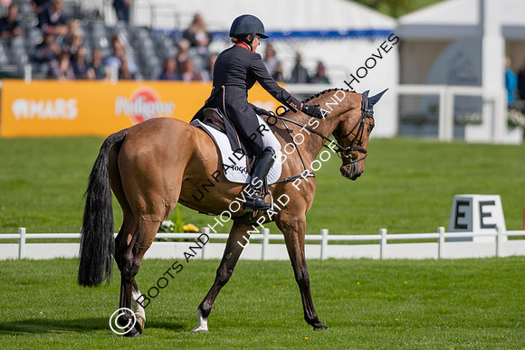 Dressage. Badminton Horse Trials 2022, Badminton Estate, Badminton, South Gloucestershire UK - 05 May 2022
