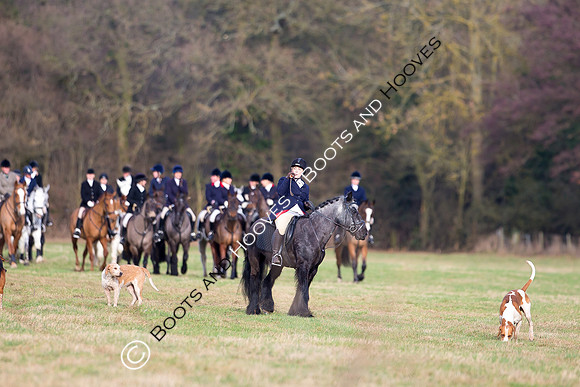 East Essex Hunt. Ladies Day. 29/01/2019 ~ MANDATORY Credit Elli Birch/Bootsandhooves - NO UNAUTHORISED USE - 07745 909676