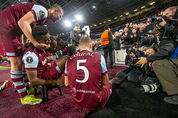 West Ham United v SC Freiburg, Round of 16, Leg 2 of 2, Football, The London Stadium, Stratford, London. UK - 14 Mar 2024