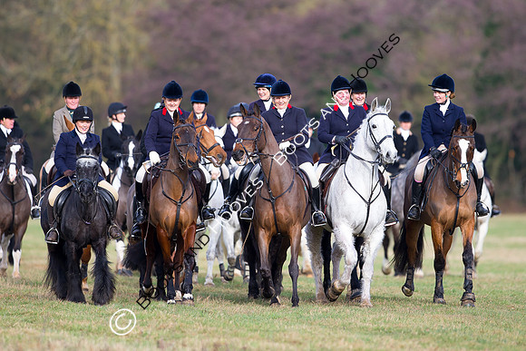 East Essex Hunt. Ladies Day. 29/01/2019 ~ MANDATORY Credit Elli Birch/Bootsandhooves - NO UNAUTHORISED USE - 07745 909676