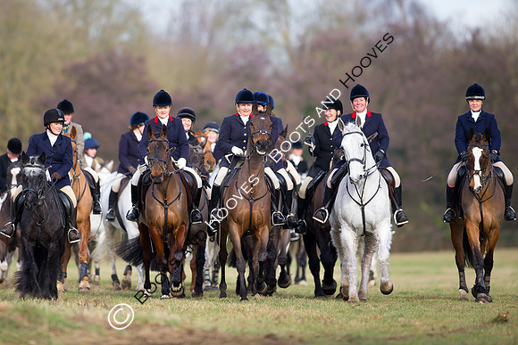 East Essex Hunt. Ladies Day. 29/01/2019 ~ MANDATORY Credit Elli Birch/Bootsandhooves - NO UNAUTHORISED USE - 07745 909676