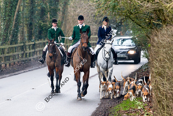 Easton Harriers. Hunting. 23/01/2019 ~ MANDATORY Credit Elli Birch/Bootsandhooves - NO UNAUTHORISED USE - 07745 909676