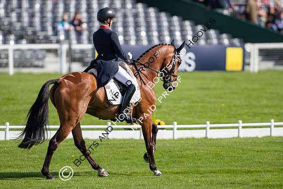 Dressage. Badminton Horse Trials 2022, Badminton Estate, Badminton, South Gloucestershire UK - 05 May 2022