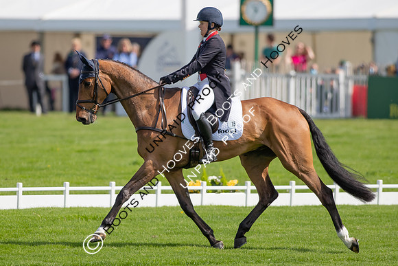 Dressage. Badminton Horse Trials 2022, Badminton Estate, Badminton, South Gloucestershire UK - 05 May 2022