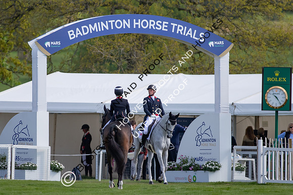 Dressage. Badminton Horse Trials 2022, Badminton Estate, Badminton, South Gloucestershire UK - 05 May 2022
