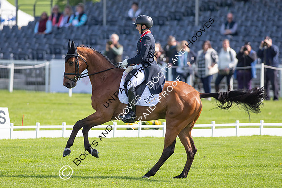 Dressage. Badminton Horse Trials 2022, Badminton Estate, Badminton, South Gloucestershire UK - 05 May 2022