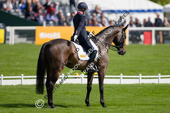 Dressage. Badminton Horse Trials 2022, Badminton Estate, Badminton, South Gloucestershire UK - 05 May 2022