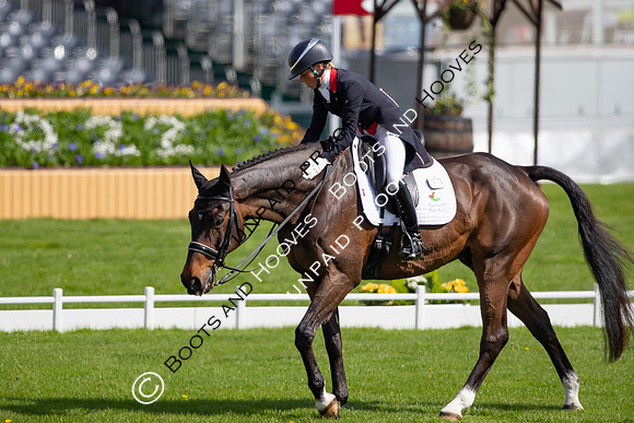 Dressage. Badminton Horse Trials 2022, Badminton Estate, Badminton, South Gloucestershire UK - 05 May 2022