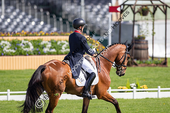 Dressage. Badminton Horse Trials 2022, Badminton Estate, Badminton, South Gloucestershire UK - 05 May 2022