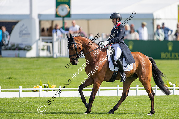 Dressage. Badminton Horse Trials 2022, Badminton Estate, Badminton, South Gloucestershire UK - 05 May 2022