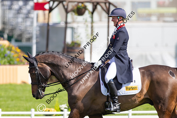 Dressage. Badminton Horse Trials 2022, Badminton Estate, Badminton, South Gloucestershire UK - 05 May 2022