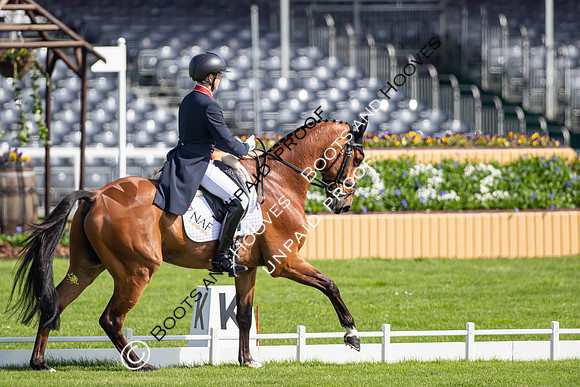 Dressage. Badminton Horse Trials 2022, Badminton Estate, Badminton, South Gloucestershire UK - 05 May 2022