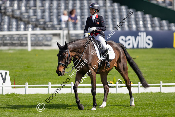 Dressage. Badminton Horse Trials 2022, Badminton Estate, Badminton, South Gloucestershire UK - 05 May 2022