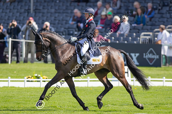 Dressage. Badminton Horse Trials 2022, Badminton Estate, Badminton, South Gloucestershire UK - 05 May 2022