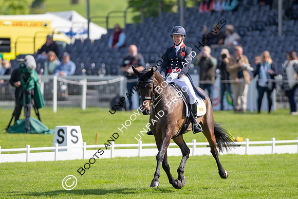 Dressage. Badminton Horse Trials 2022, Badminton Estate, Badminton, South Gloucestershire UK - 05 May 2022