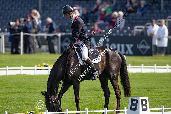 Dressage. Badminton Horse Trials 2022, Badminton Estate, Badminton, South Gloucestershire UK - 05 May 2022