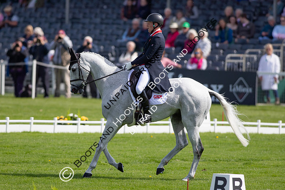 Dressage. Badminton Horse Trials 2022, Badminton Estate, Badminton, South Gloucestershire UK - 05 May 2022