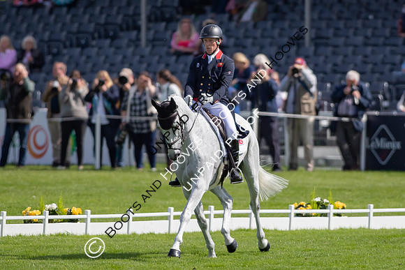 Dressage. Badminton Horse Trials 2022, Badminton Estate, Badminton, South Gloucestershire UK - 05 May 2022