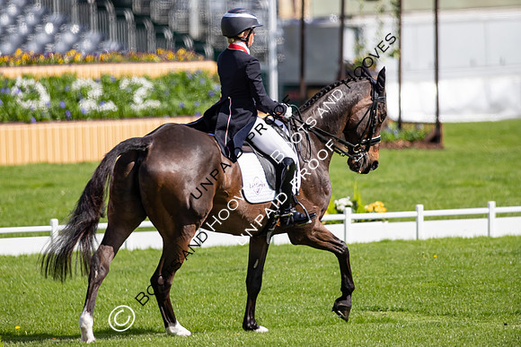 Dressage. Badminton Horse Trials 2022, Badminton Estate, Badminton, South Gloucestershire UK - 05 May 2022