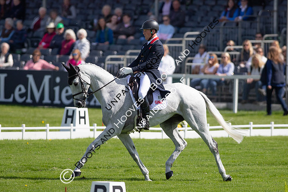 Dressage. Badminton Horse Trials 2022, Badminton Estate, Badminton, South Gloucestershire UK - 05 May 2022