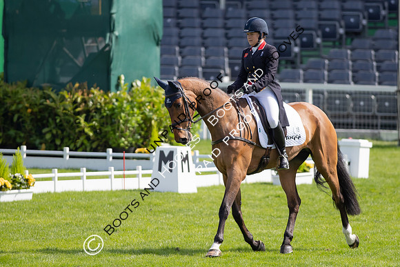 Dressage. Badminton Horse Trials 2022, Badminton Estate, Badminton, South Gloucestershire UK - 05 May 2022