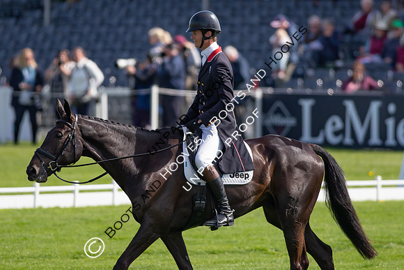 Dressage. Badminton Horse Trials 2022, Badminton Estate, Badminton, South Gloucestershire UK - 05 May 2022