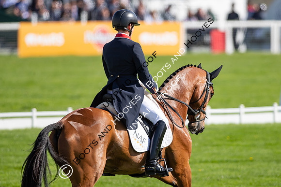 Dressage. Badminton Horse Trials 2022, Badminton Estate, Badminton, South Gloucestershire UK - 05 May 2022