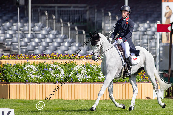 Dressage. Badminton Horse Trials 2022, Badminton Estate, Badminton, South Gloucestershire UK - 05 May 2022