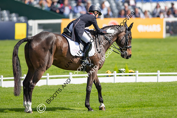 Dressage. Badminton Horse Trials 2022, Badminton Estate, Badminton, South Gloucestershire UK - 05 May 2022