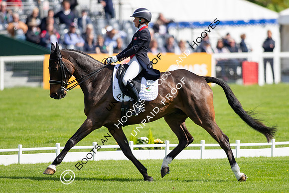 Dressage. Badminton Horse Trials 2022, Badminton Estate, Badminton, South Gloucestershire UK - 05 May 2022