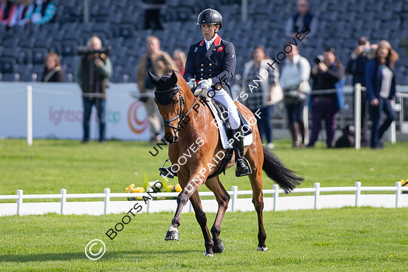 Dressage. Badminton Horse Trials 2022, Badminton Estate, Badminton, South Gloucestershire UK - 05 May 2022