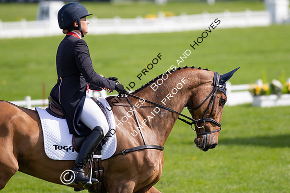 Dressage. Badminton Horse Trials 2022, Badminton Estate, Badminton, South Gloucestershire UK - 05 May 2022