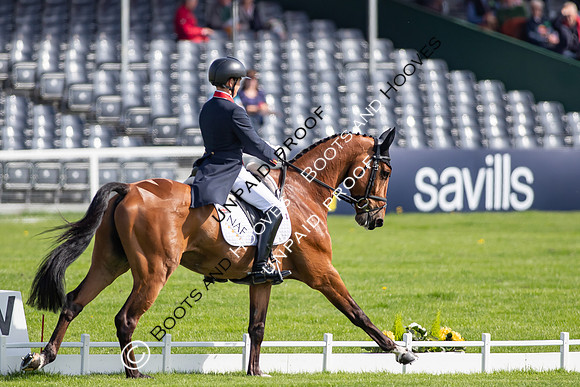 Dressage. Badminton Horse Trials 2022, Badminton Estate, Badminton, South Gloucestershire UK - 05 May 2022