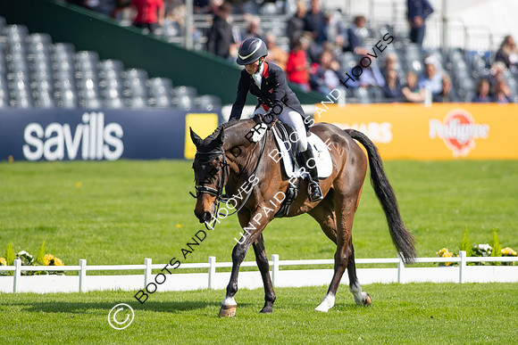 Dressage. Badminton Horse Trials 2022, Badminton Estate, Badminton, South Gloucestershire UK - 05 May 2022